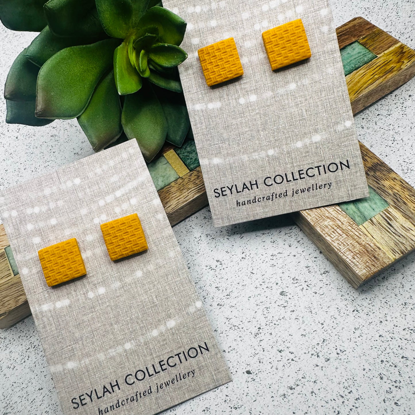 Luella Midi Studs | Honeycomb