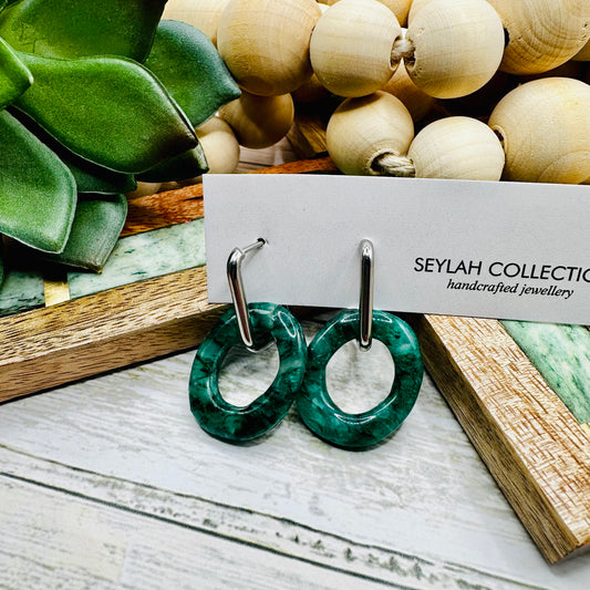 Isla Mini Dangles | Emerald Quartz