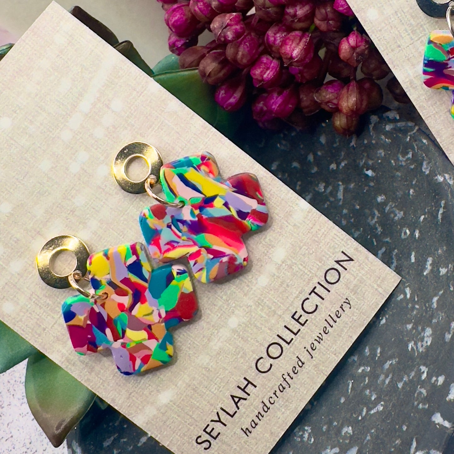 Alexah Dangles | Rainbow Mosaic