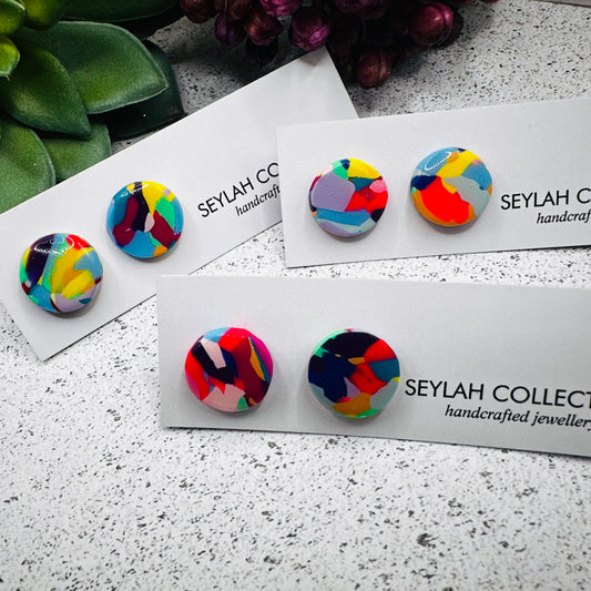 Eden Studs | Rainbow Mosaic
