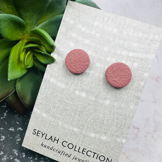 Eden Studs | Dusty Pink Floral